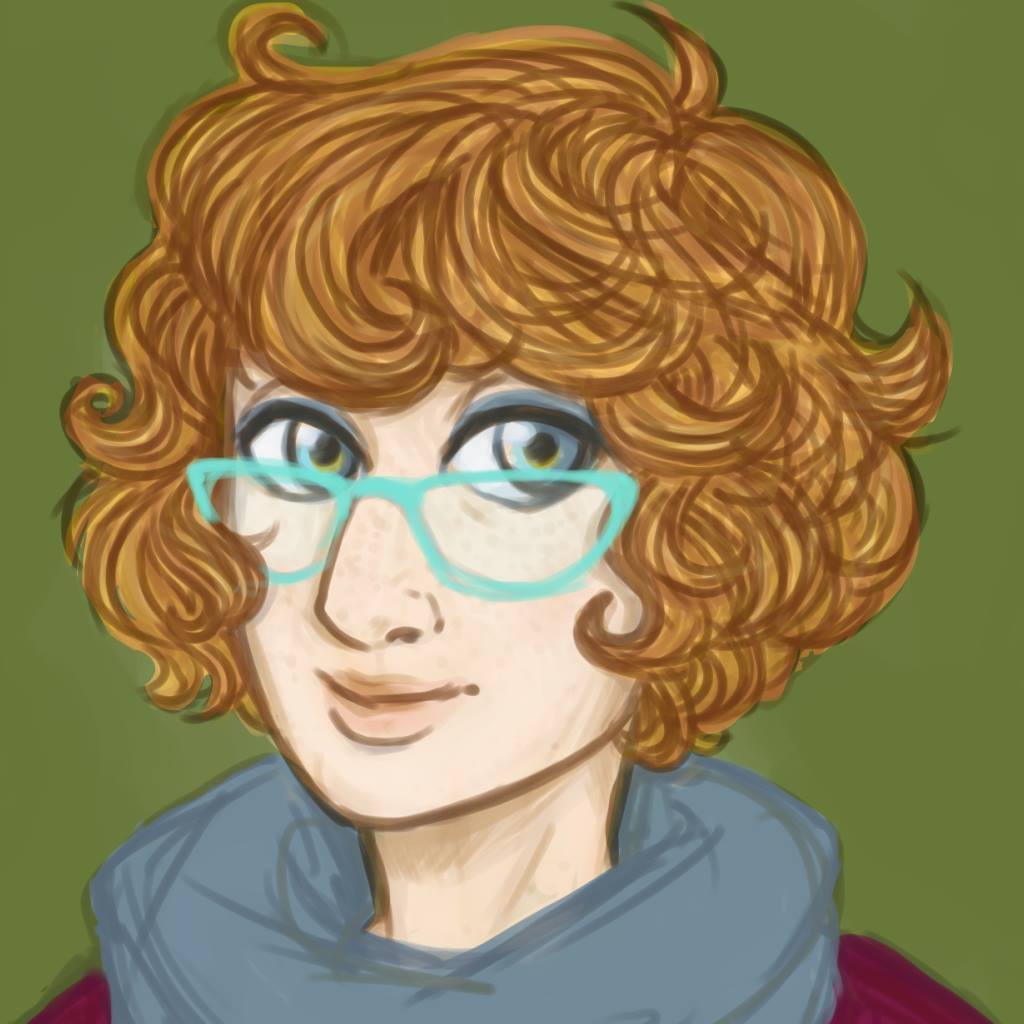 a cartoon style image of Zoe